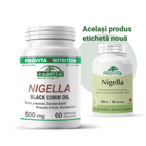 NIGELLA – BLACK CUMIN OIL – 500 mg – 60 capsules